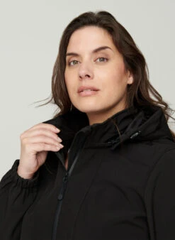Zizzi Hooded Softshell Jacket -Chic Soldes Z99441A 0199 ModelDetail2