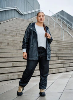 Zizzi Rain Trousers With Taped Seams