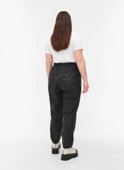 Zizzi Rain Trousers With Taped Seams -Chic Soldes Z99443E 0199 ModelBack